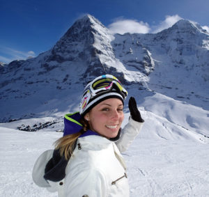 Eiger Switzerland girl
